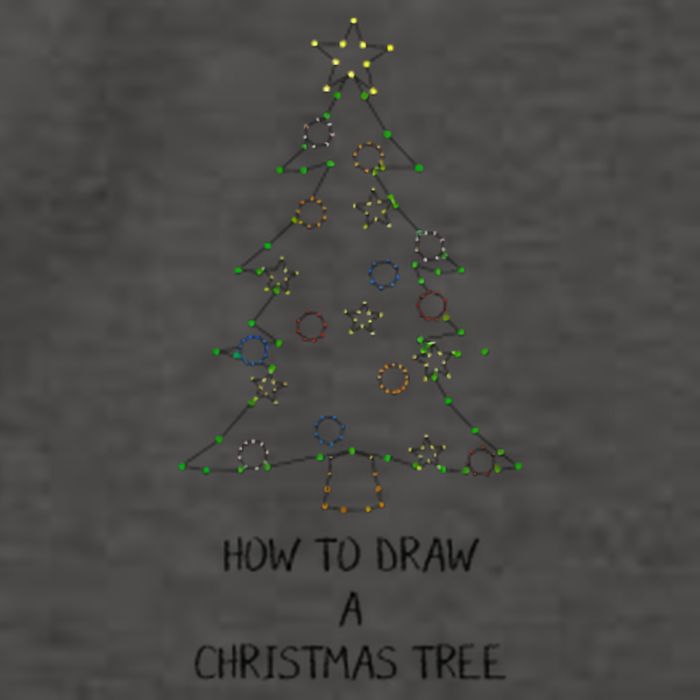 How To Draw A Christmas Tree Vector Backpack
