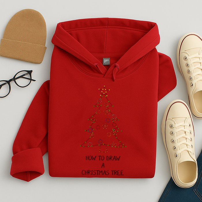 How To Draw A Christmas Tree Hoodie