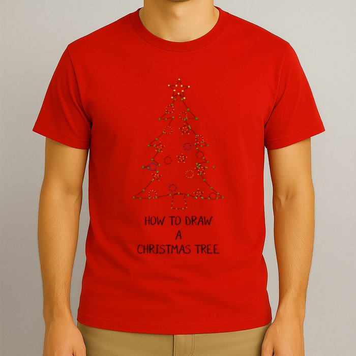 How To Draw A Christmas Tree T-Shirt