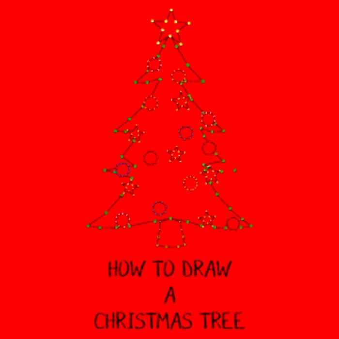 How To Draw A Christmas Tree 16 in Basic Backpack