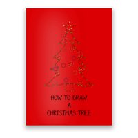 How To Draw A Christmas Tree Poster