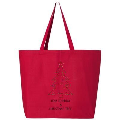 How To Draw A Christmas Tree 25L Jumbo Tote