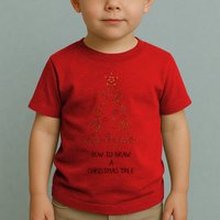 How To Draw A Christmas Tree Toddler T-Shirt