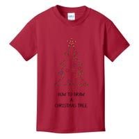 How To Draw A Christmas Tree Kids T-Shirt