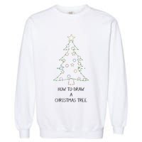 How To Draw A Christmas Tree Garment-Dyed Sweatshirt
