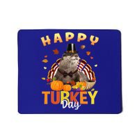 Happy Turkey Day Cute Otter Thanksgiving Day Tees Holiday Gift Mousepad