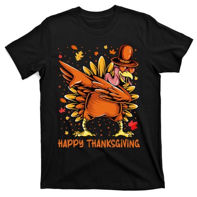 Happy Thanksgiving Dabbing Turkey Day Pilgrim T-Shirt