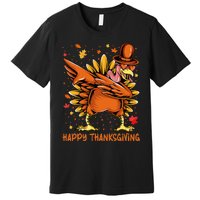 Happy Thanksgiving Dabbing Turkey Day Pilgrim Premium T-Shirt