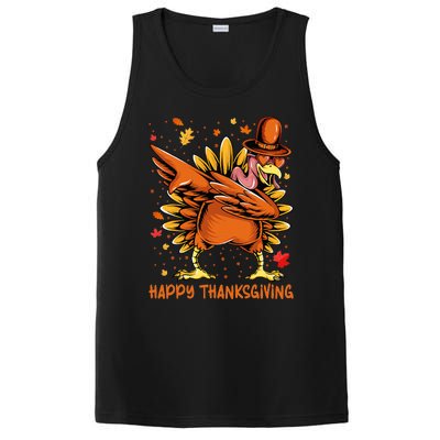 Happy Thanksgiving Dabbing Turkey Day Pilgrim PosiCharge Competitor Tank