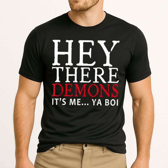 Hey There Demons It's Me Ya Boy Funny Cooling Performance Crew T-Shirt