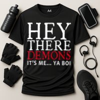 Hey There Demons It's Me Ya Boy Funny Cooling Performance Crew T-Shirt