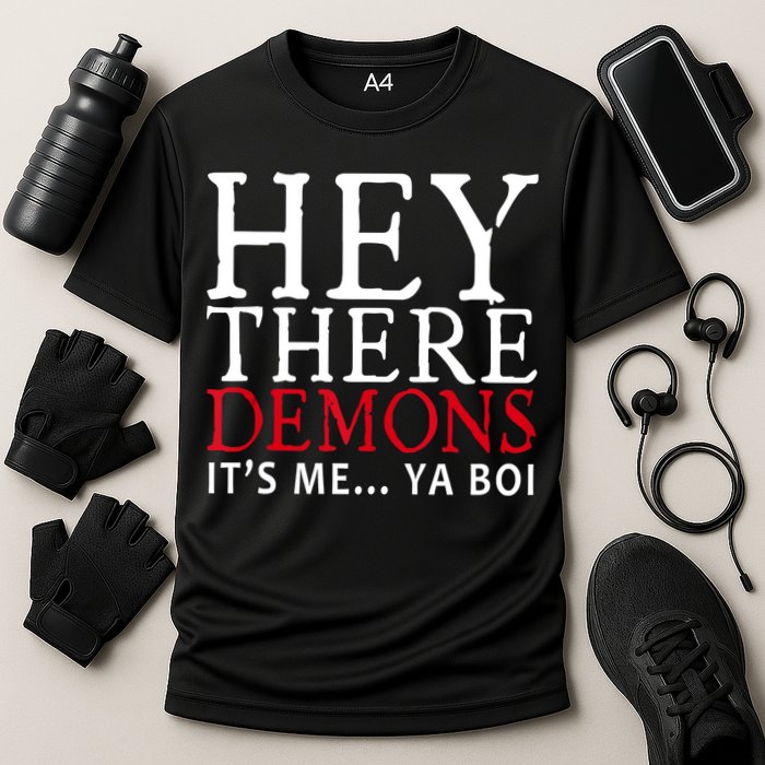 Hey There Demons It's Me Ya Boy Funny Cooling Performance Crew T-Shirt