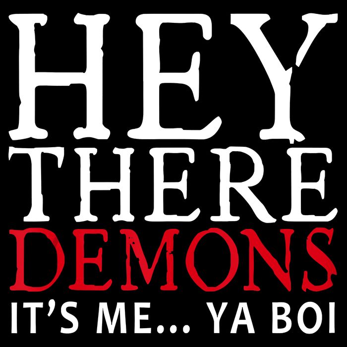 Hey There Demons It's Me Ya Boy Funny Cooling Performance Long Sleeve Crew