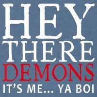 Hey There Demons It's Me Ya Boy Funny Garment-Dyed Sweatshirt