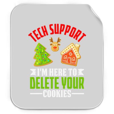Here To Delete Your Cookies Funny Tech Support Christmas Permanent Decal Sticker