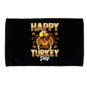 Happy Turkey Day Shirt Thanksgiving Day Holiday Gift Microfiber Hand Towel