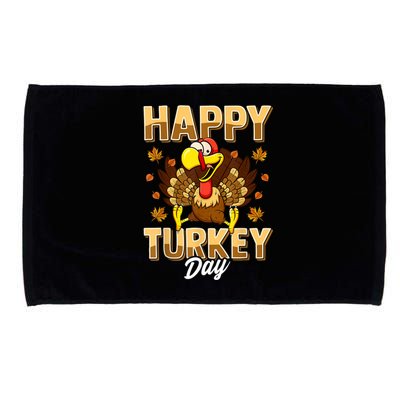 Happy Turkey Day Shirt Thanksgiving Day Holiday Gift Microfiber Hand Towel