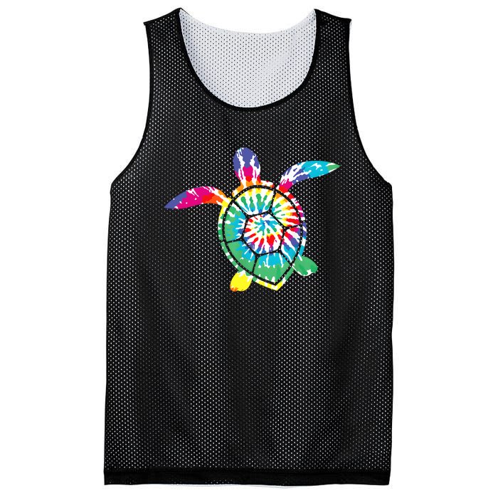 Hawaiian Tie Dye Sea Turtle Cute Sea Turtle Lover Men Women Mesh Reversible Basketball Jersey Tank