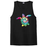 Hawaiian Tie Dye Sea Turtle Cute Sea Turtle Lover Men Women PosiCharge Competitor Tank