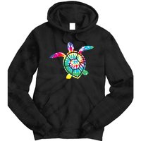 Hawaiian Tie Dye Sea Turtle Cute Sea Turtle Lover Men Women Tie Dye Hoodie