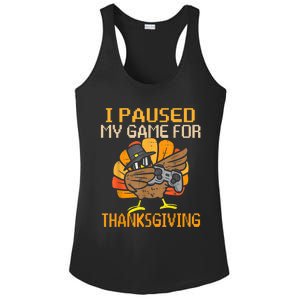 Happy Thanksgiving Dabbing Gamer Turkey Gift Ladies PosiCharge Competitor Racerback Tank