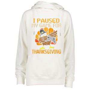 Happy Thanksgiving Dabbing Gamer Turkey Gift Womens Funnel Neck Pullover Hood