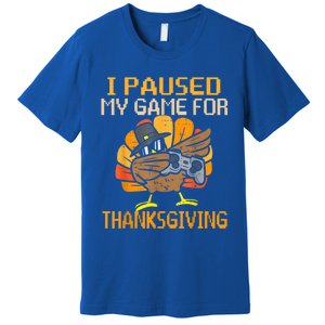 Happy Thanksgiving Dabbing Gamer Turkey Gift Premium T-Shirt