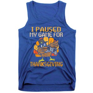 Happy Thanksgiving Dabbing Gamer Turkey Gift Tank Top