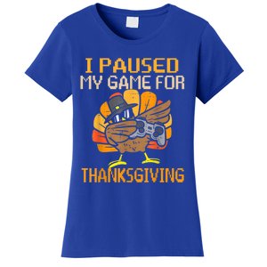 Happy Thanksgiving Dabbing Gamer Turkey Gift Women's T-Shirt