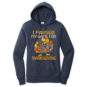 Happy Thanksgiving Dabbing Gamer Turkey Gift Women's Pullover Hoodie