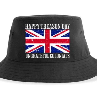 Happy Treason Day Ungrateful Colonials Sustainable Bucket Hat