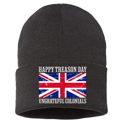 Happy Treason Day Ungrateful Colonials Sustainable Knit Beanie