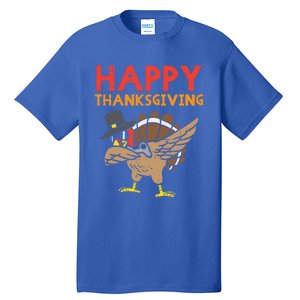 Happy Thanksgiving Dabbing Turkey Gamer Gaming Gift Tall T-Shirt