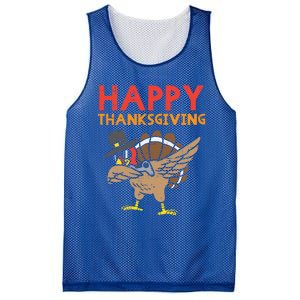 Happy Thanksgiving Dabbing Turkey Gamer Gaming Gift Mesh Reversible Basketball Jersey Tank