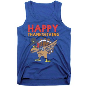 Happy Thanksgiving Dabbing Turkey Gamer Gaming Gift Tank Top