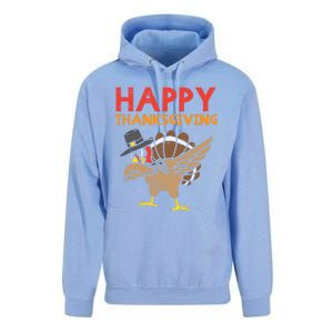 Happy Thanksgiving Dabbing Turkey Gamer Gaming Gift Unisex Surf Hoodie