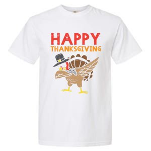 Happy Thanksgiving Dabbing Turkey Gamer Gaming Gift Garment-Dyed Heavyweight T-Shirt