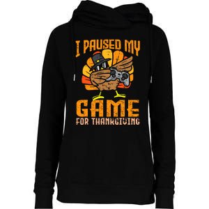 Happy Thanksgiving Dabbing Gamer Turkey Womens Funnel Neck Pullover Hood