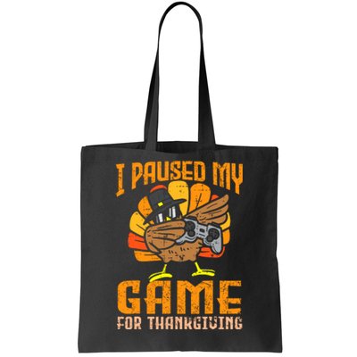 Happy Thanksgiving Dabbing Gamer Turkey Tote Bag