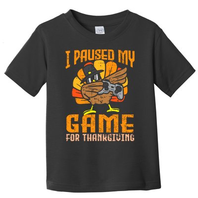 Happy Thanksgiving Dabbing Gamer Turkey Toddler T-Shirt