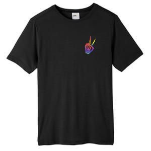 Have The Day You Deserve Peace Sign Skeleton Motivational Tall Fusion ChromaSoft Performance T-Shirt