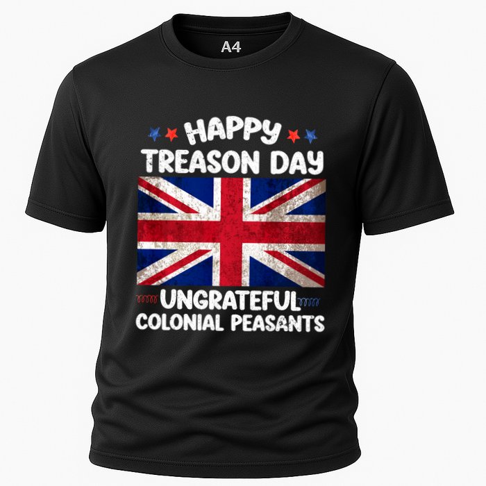 Happy Treason Day Ungrateful Colonial Peasants 4th Of July Cooling Performance Crew T-Shirt