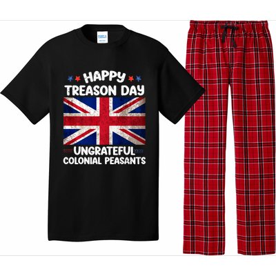 Happy Treason Day Ungrateful Colonial Peasants 4th Of July Pajama Set