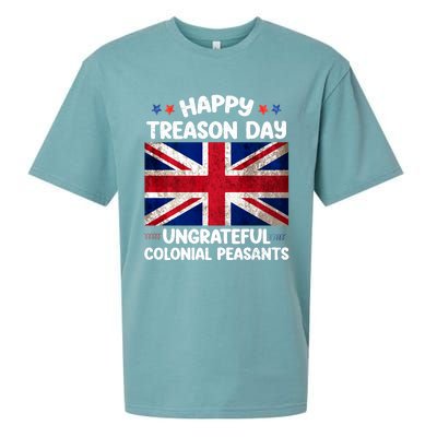 Happy Treason Day Ungrateful Colonial Peasants 4th Of July Sueded Cloud Jersey T-Shirt