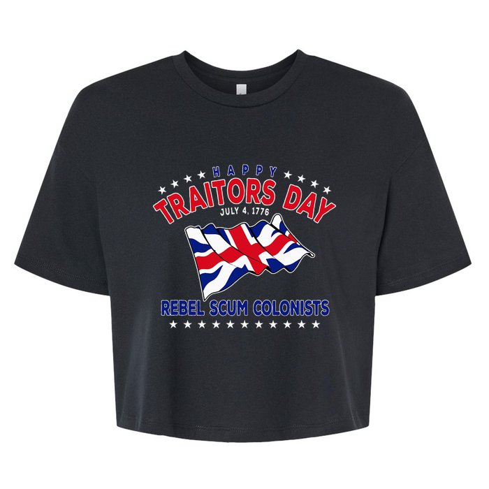 Happy Traitors Day (Humorous Independence Day) Bella+Canvas Jersey Crop Tee