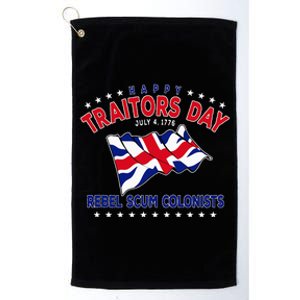 Happy Traitors Day (Humorous Independence Day) Platinum Collection Golf Towel