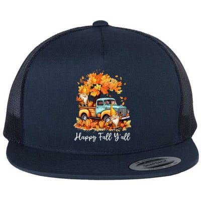 Happy Thanksgiving Dabbing Turkey Day  Flat Bill Trucker Hat