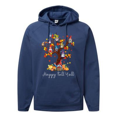 Happy Thanksgiving Day Funny Turkey Holiday Gifts  Performance Fleece Hoodie