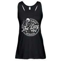 Have The Day You Deserve Skull Ladies Essential Flowy Tank