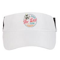 Have The Day You Deserve Funny Skeleton Motivational Adult Drive Performance Visor